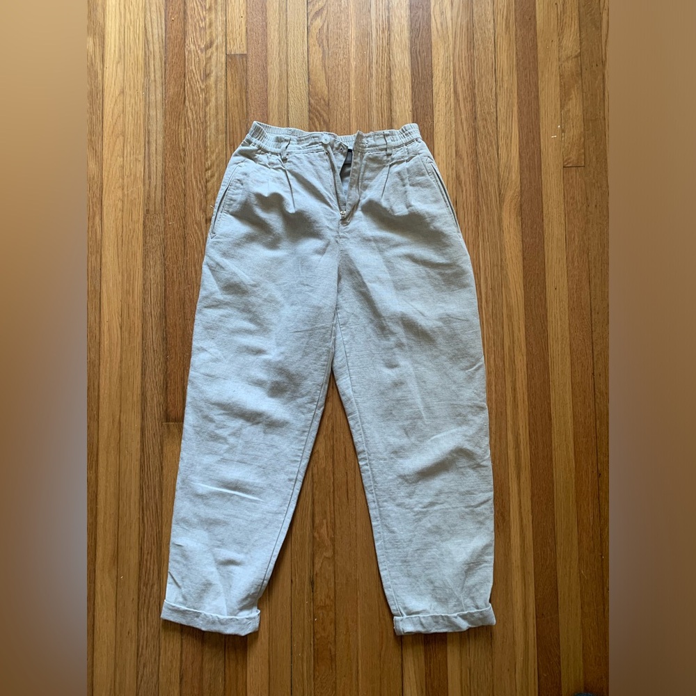 Vintage Liz Sport linen blend khaki pants